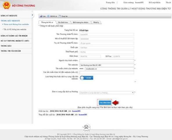 thủ tục đăng ký website thương mại điện tử bán hàng