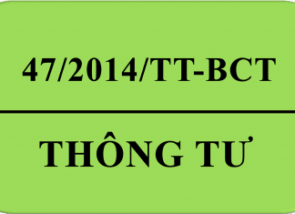 Thông tư 47/2014/tt-bct