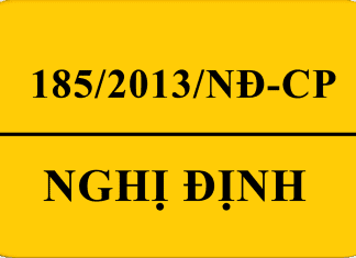 Nghị định số 185/2013/NĐ-CP