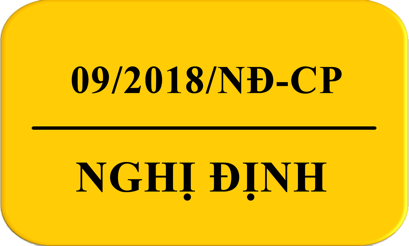 Nghị định 09/2018/NĐ-CP