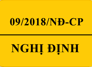 Nghị định 09/2018/NĐ-CP Nghị định 09/2018/NĐ-CP