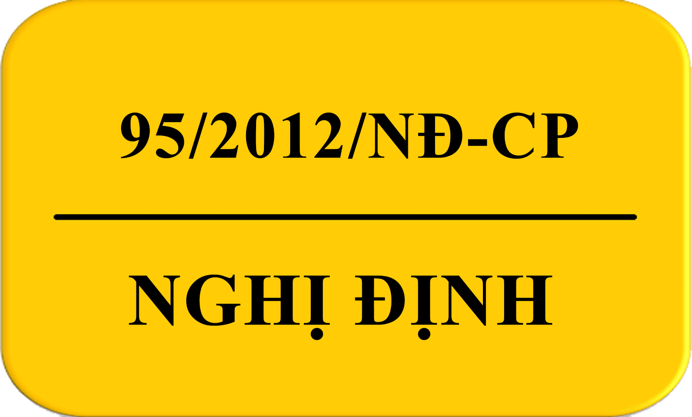 Nghị định 95/2012/NĐ-CP