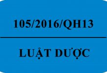 Luật Dược 105/2016/QH13