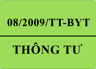 Thông tư 08/2009/TT-BYT
