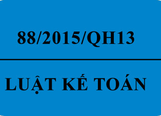 Luật kế toán 2015 số 88/2015/QH13 Luật kế toán 2015
