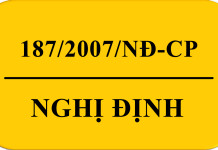 Nghị định 187/2007/NĐ-CP