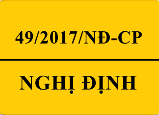 Nghị định 49/2017/NĐ-CP