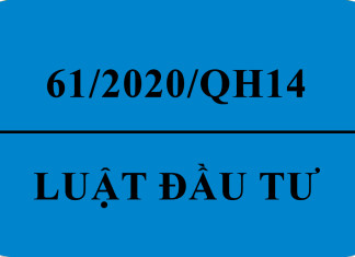 Luật đầu tư 61/2020/QH14 Luật đầu tư 61/2020/QH14