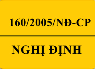 Nghị định 160/2005/NĐ-CP