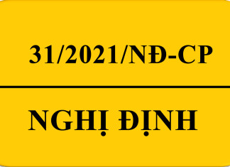 Nghị định 31/2021/NĐ-CP Nghị định 31/2021/NĐ-CP