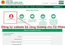 Đăng ký website bộ công thương cho cá nhân