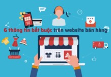 thông tin bắt buộc trên website thương mại điện tử bán hàng