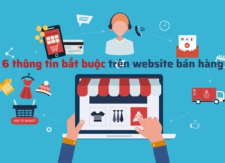 thông tin bắt buộc trên website thương mại điện tử bán hàng