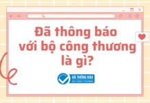 Đã thông báo với bộ công thương là gì?