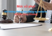 Mức xử phạt khi không thông báo đăng ký website