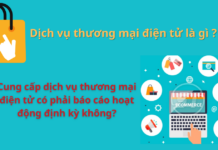 Dịch vụ thương mại điện tử là gì ? Cung cấp dịch vụ thương mại điện tử có phải báo cáo hoạt động định kỳ không?