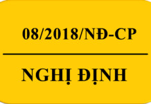 Nghị định 08/2018/NĐ-CP