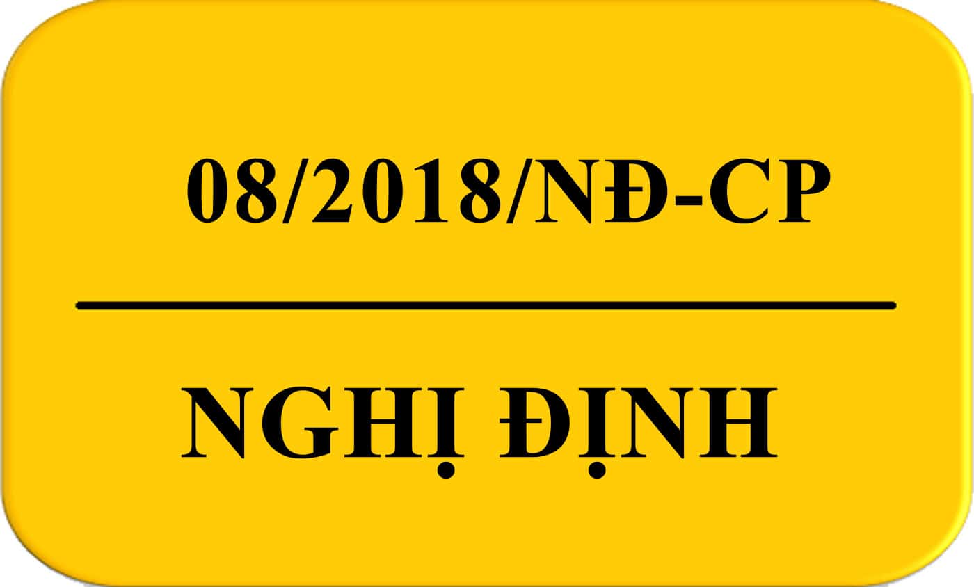 Nghị định 08/2018/NĐ-CP