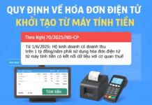 quy định sử dụng hóa đơn điện tử từ máy tính tiền