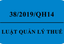 Luật quản lý thuế 2019