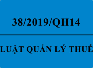 Luật quản lý thuế 2019