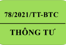 Thông tư 78/2021/TT-BTC