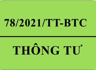 Thông tư 78/2021/TT-BTC