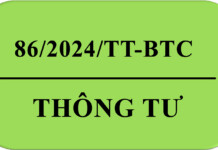 Thông tư 86/2024/TT-BTC
