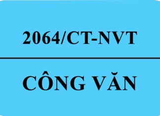 Công văn 2064/CT-NVT