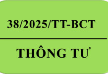 Thông tư 38/2025/TT-BCT