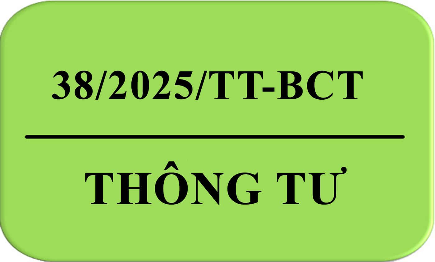 Thông tư 38/2025/TT-BCT