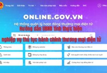 Hướng dẫn UBND tỉnh thực hiện nghiệp vụ thủ tục hành chính thương mại điện tử