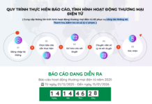 nộp báo cáo tình hình hoạt động thương mại điện tử năm 2025