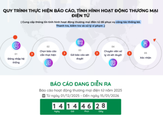 nộp báo cáo tình hình hoạt động thương mại điện tử năm 2025