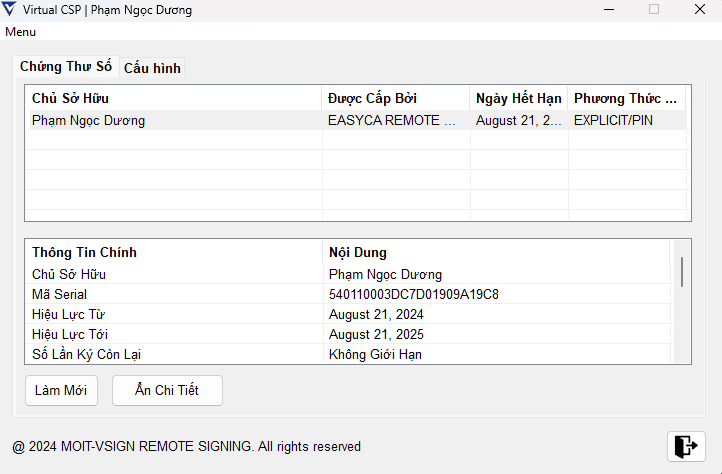 Cài đặt chữ ký số công cộng trên máy tính
